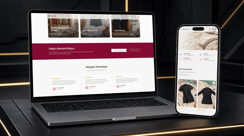 Bulut İç Giyim proje mockup